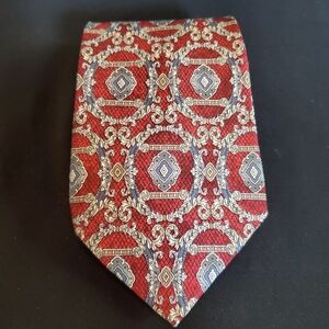 VTG- Henry Grenthel- Red and Gold Men's Silk Tie